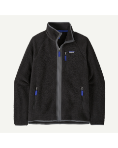 Patagonia m's retro pile fleece jacket black forge grey pile