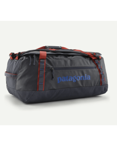 Patagonia black hole duffel bag 55l smolder blue amanita red borsone viaggio