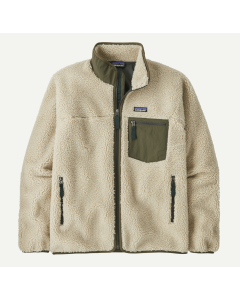 Patagonia classic retro-x fleece jacket dark natural basin green pile giacca