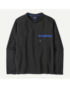 Patagonia better sweater fleece crewneck black pile felpa