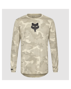 Fox racing ranger trudri jersey ls cream maglia maniche lunghe mtb