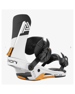 Union bindings atlas white orange attacchi snowboard 2026
