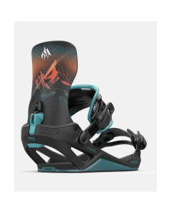 Jones bindings Mercury Fase blue art attacchi snowboard 2026