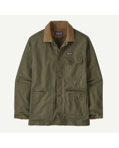 Patagonia m's point reyes canvas jacket basin green giacca