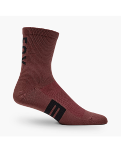Fox racing 6'' flexair merino sock marrone ruggine calze bike mtb 2026