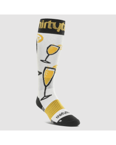 Thirtytwo 32 double sock yellow white calze snowboard 2026