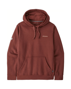 Patagonia fitz roy icon uprisal hoody mangrove red felpa unisex