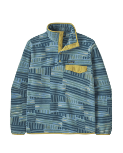 Patagonia m's LW synch snap-t pullover quilty fitz wetland blue pile felpa