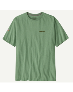 Patagonia firz roy icon responsibili tee ellwood green t-shirt
