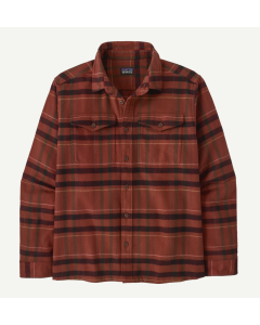 Patagonia men's  fjord flannel shirt king dried vanilla camicia