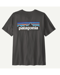 Patagonia m's P-6 logo t-shirt ink black 