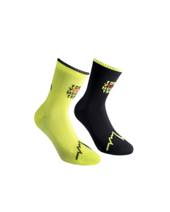 La sportiva for your mountain socks black neon calze tecniche 