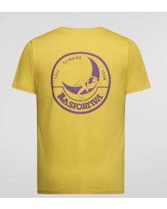 La Sportiva Climbing on the moon t-shirt giallo viola maglia