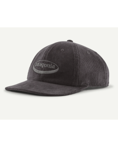 Patagonia corduroy cap '95 oval logo ink black cappellino