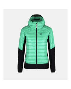 Montura peak hybrid hooded jacket woman bright teal giacca piumino donna