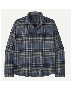 Patagonia l/s lightweight fjord flannel shirt Depth: New Navy camicia
