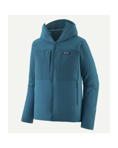 Patagonia m's R2 techface jacket glacial blue pile tecnico giacca