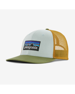 Patagonia p-6 logo trucker hat wispy green