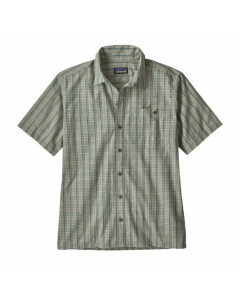 Patagonia puckerware shirt pieman matcha green 2019 camicia maniche corte new s m l xl