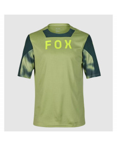 Fox racing defend ss jersey taunt pale green maglia mtb 2024