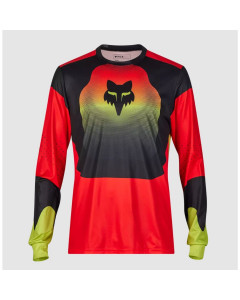 Fox racing ranger ls jersey revise red yellow maglia mtb 2024