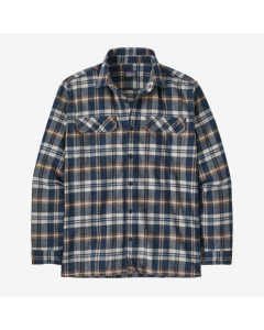 Patagonia l/s organic cotton midweight fjord flannel shirt fields new navy 
