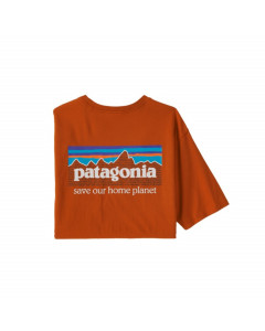 Patagonia m's p-6 mission organic t-shirt sandhill rust