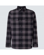 Oakley bear cozy flannel shirt black gray check 2023