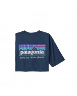 Patagonia m's p-6 mission organic t-shirt tidepool blue