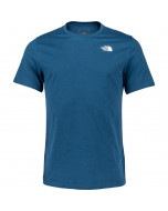 The north face s/s foundation left chest logo tee monterey blue