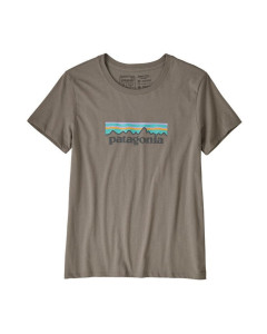 Patagonia w's pastel p-6 logo organic cotton t-shirt feather grey