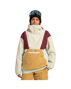 Dc shoes wmns chalet anorak jacket oatmeal 10k giacca snowboard donna 2026 