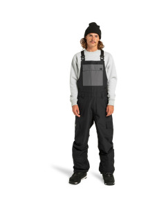 Dc shoes docile bib black 10k 2025 pantaloni snowboard