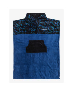 Quiksilver hoody towel beach poncho da surf estate blue telo mare