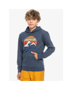 Quiksilver youth big logo snow hoodie insignia blue dwr 2023