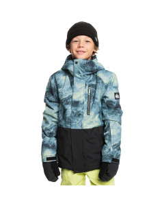 Quiksilver youth mission printed block jacket space stone 10k 2025 giacca ragazzo