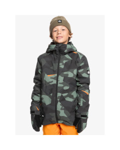 Quiksilver youth mission printed jacket puzzle camo sea spray 10k 2025 giacca ragazzo