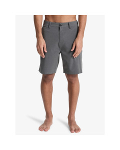 Quiksilver bermuda ibridi union heather amphibian 19'' black bermuda costume 