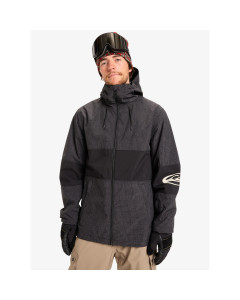 Quiksilver high in the hood jacket 10k true black giacca snowboard 2026
