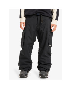 Quiksilver snow down cargo pant 20k treue black pantaloni snowboard 2026
