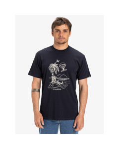 Quiksilver t-shirt ev tuned out dark navy maglia 