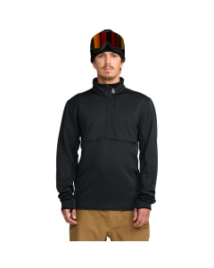 Volcom gridlock mock neck sweatshirt black  second layer pile tecnico 2026