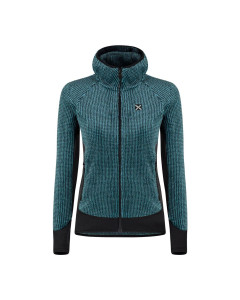 Montura remix fleece jacket woman care blue