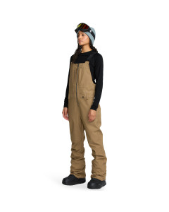 Volcom w's swift bib overall bronze 15k pantaloni snowboard donna 2026
