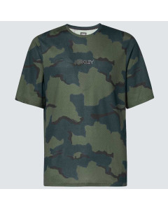 Oakley ride free ss jersey b1b camo hunter maglia