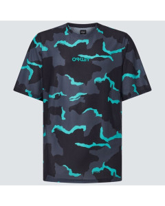 Oakley ride free ss jersey b1b camo black mint grey maglia