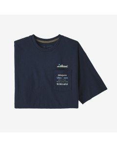 Patagonia m's spirited seasons pocket responsibili tee new navy
