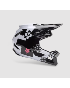 Fox racing rampage digi image helmet black white casco downhill mtb 