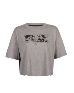 Fox racing w cienegaos crop tee heather graphite 2025 maglia donna