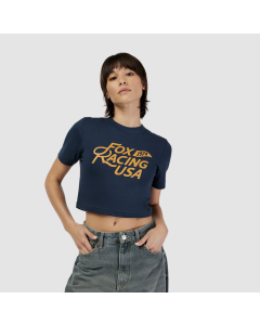 Fox racing w fox usa baby tee t-shirt donna 2025